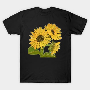 Three Sunflowers T-Shirt